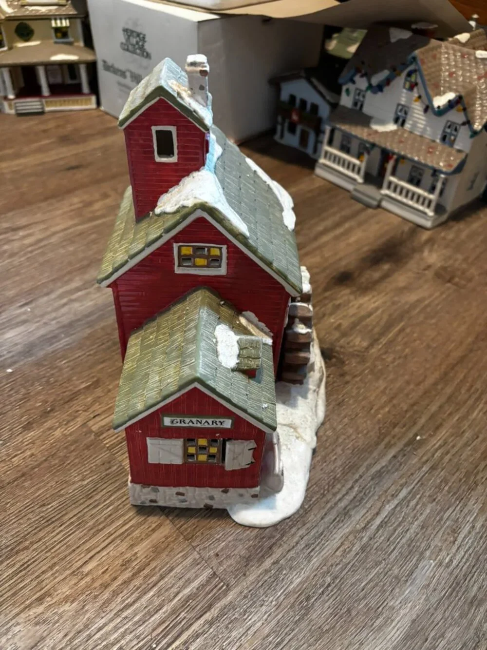 Department 56 Christmas village light up building J. Youngs Granary